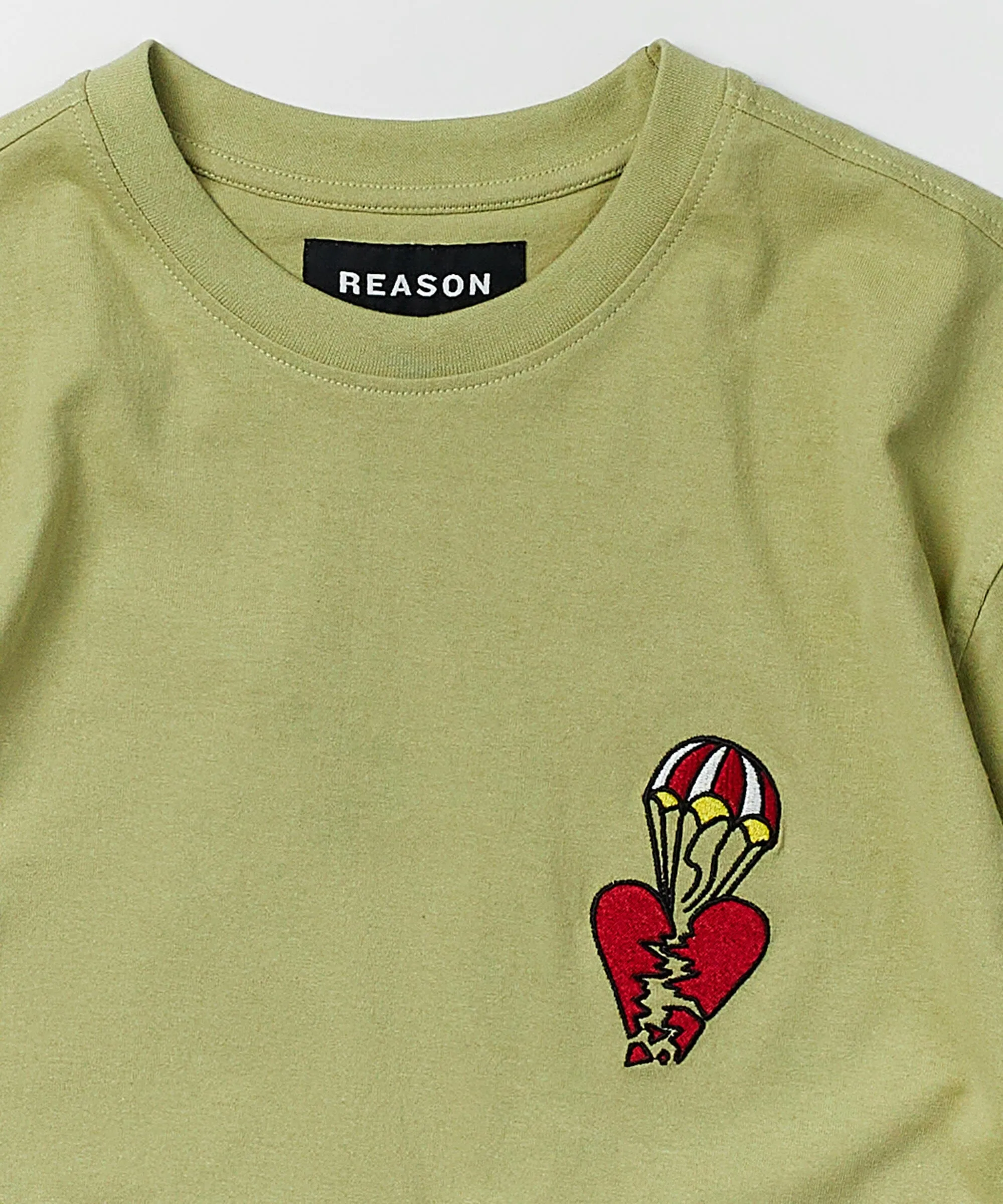 Heart Broken Short Sleeve Tee - Olive Green