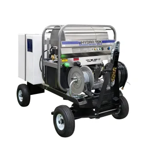 HYDRO TEK Nilfisk 3000 PSI 4.8 GPM Hot Water Pressure Washer, ATV Tow & Stow Cart   Tank Skid Package, Vanguard Engine, MADE IN USA, Mfr Model # (SS30005VS, T185TW, TSKDT)