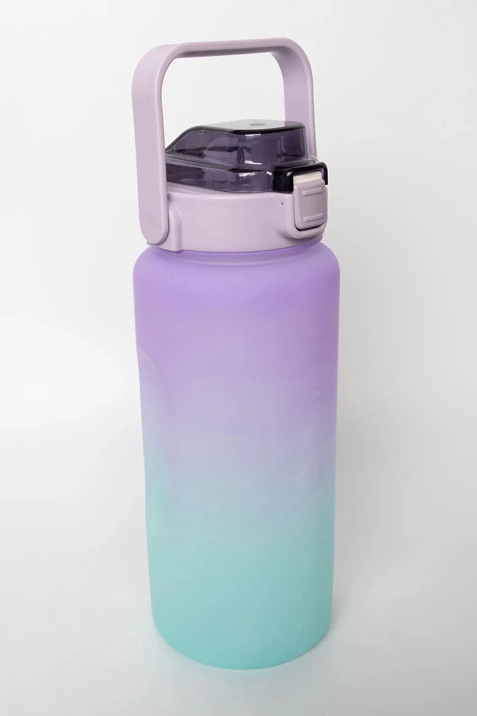 Large Capacity Gradient Color 2L Fitness Water Bottle