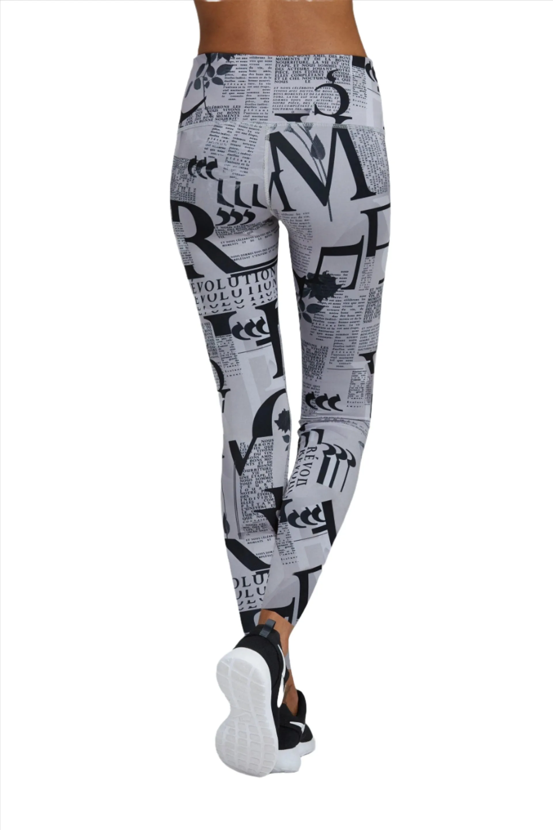 Last Chance! Noli Yoga Revo Legging News Paper Print