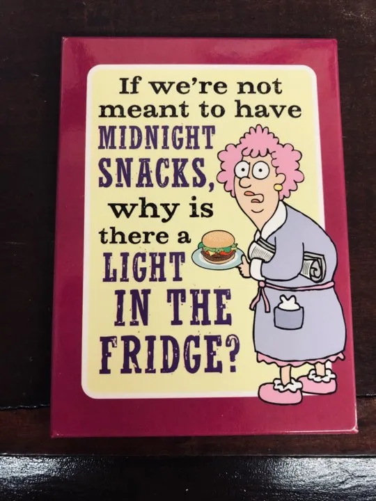 Leanin' Tree Acid Aunty Midnight Snacks Magnet