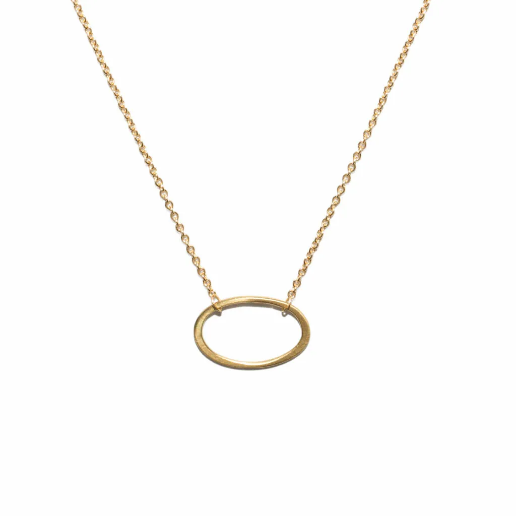 <!--NK878-->mini oval necklace