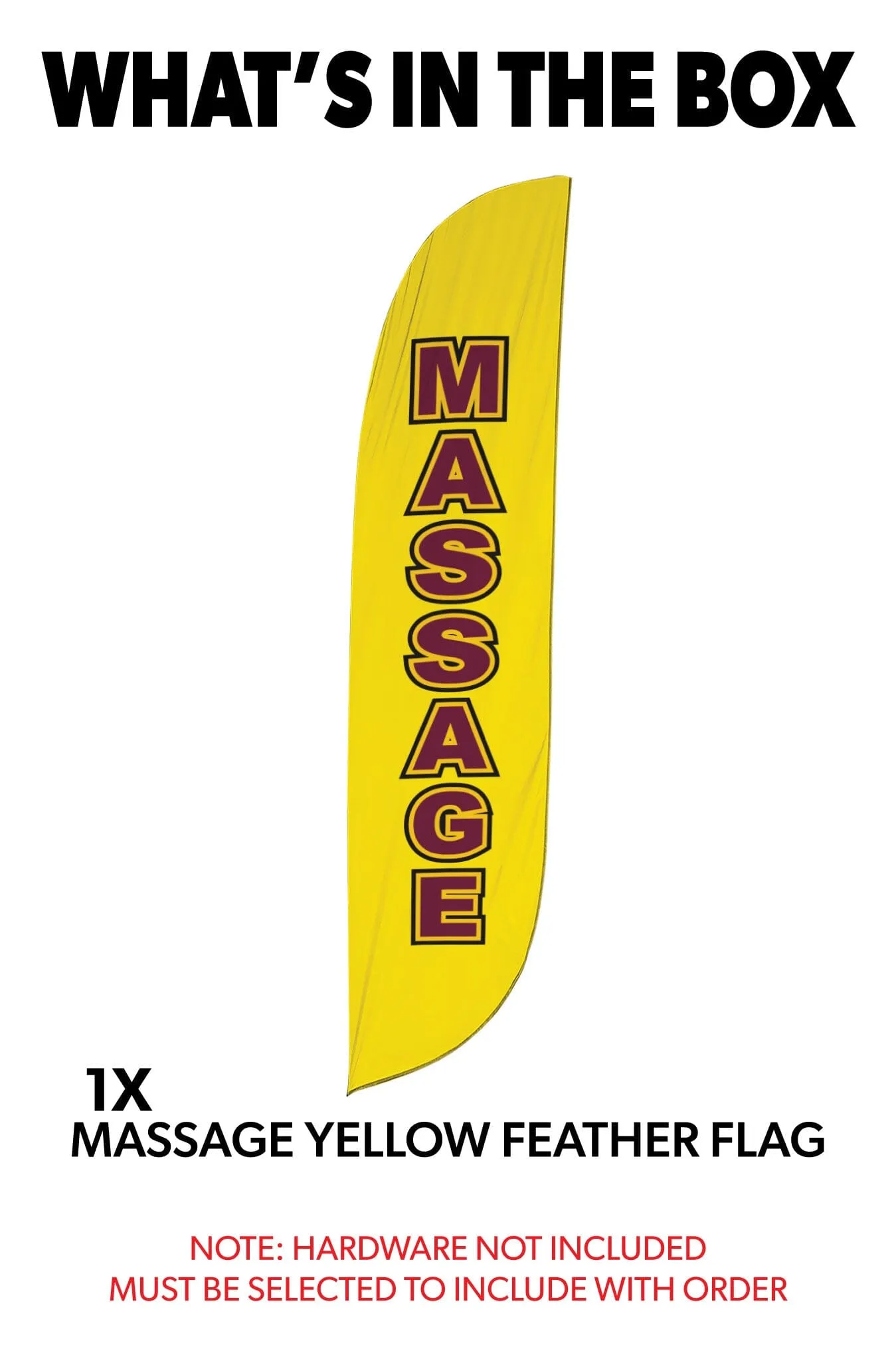 Massage Feather Flag