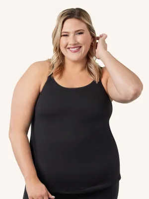 Maternity to Nursing Tank With Built-In Nursing Bra