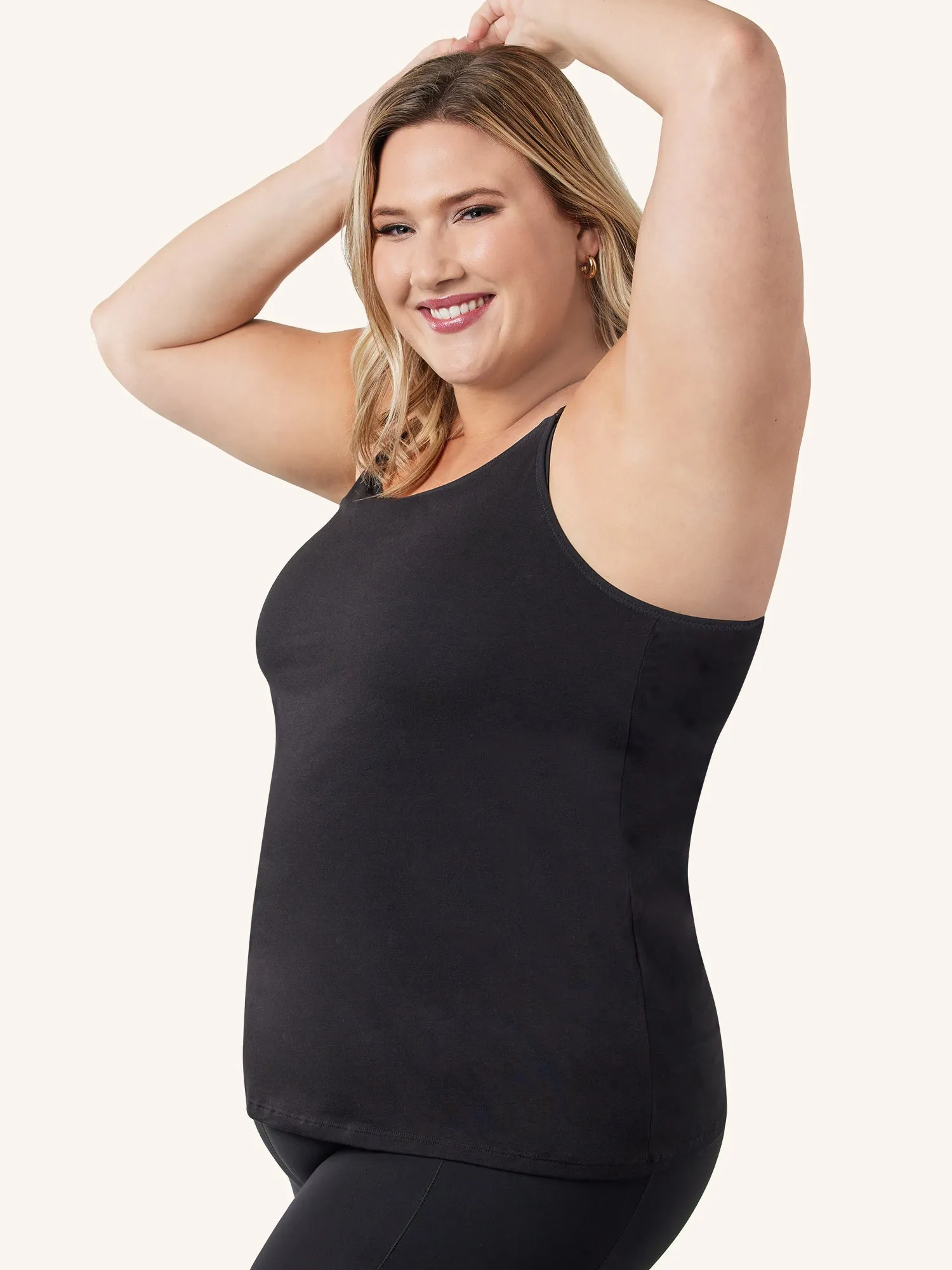 Maternity to Nursing Tank With Built-In Nursing Bra