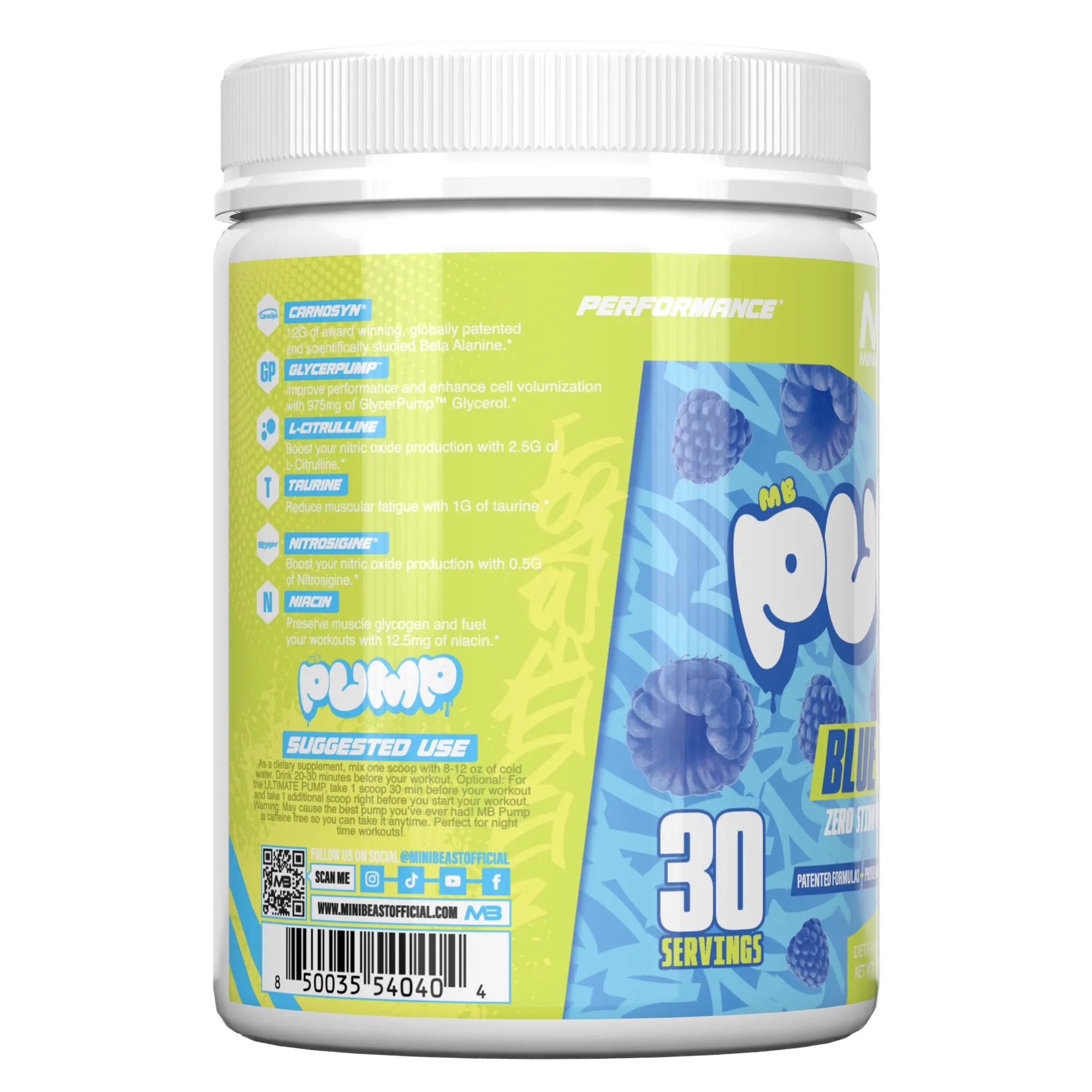 MB Pump (Zero Stim Pre-Workout)