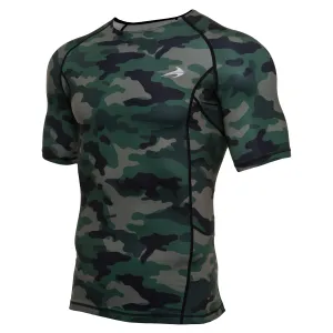 Men's Compression Short Sleeve Shirt - Camo