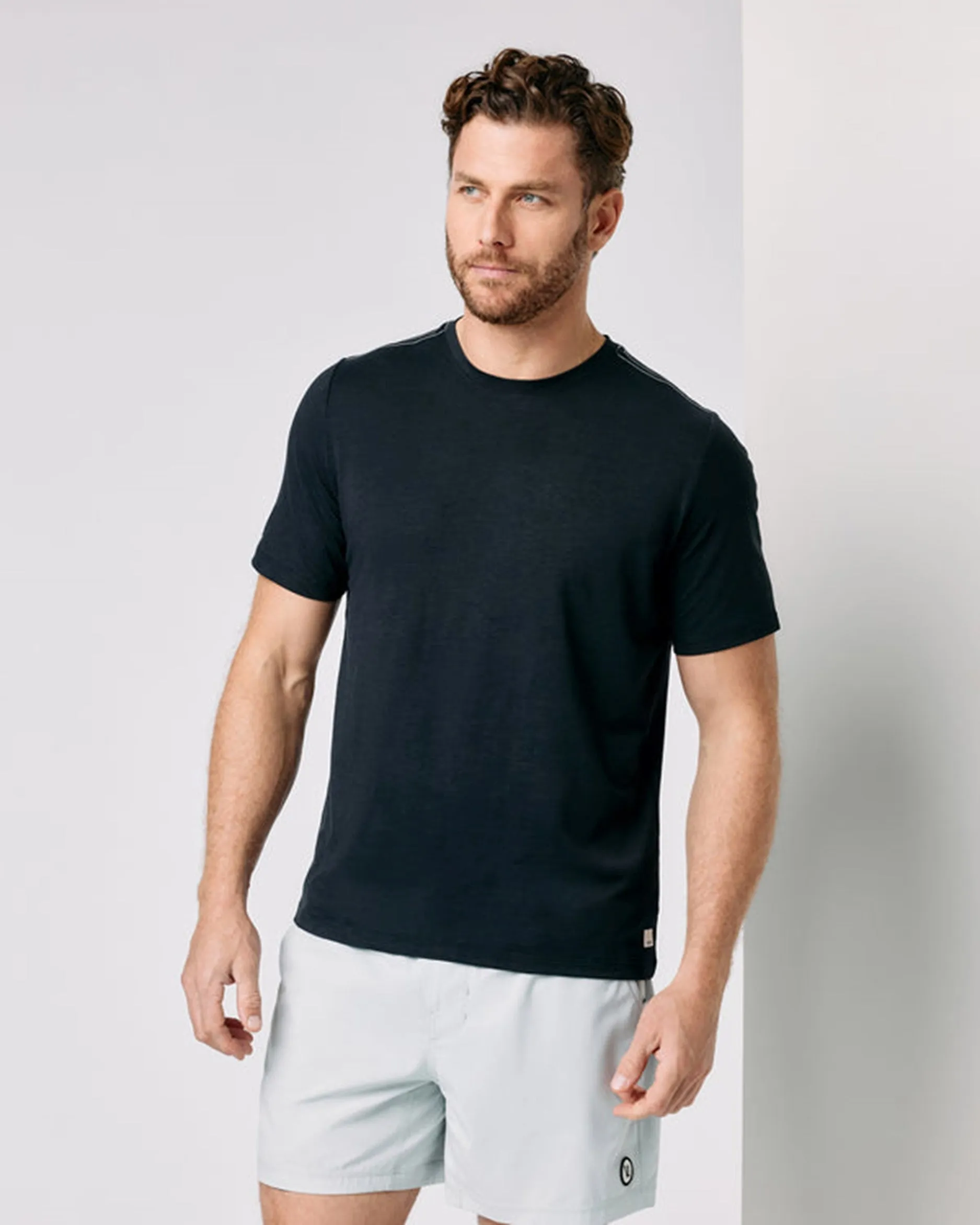 MEN'S CURRENT TECH TEE - BLK BLACK