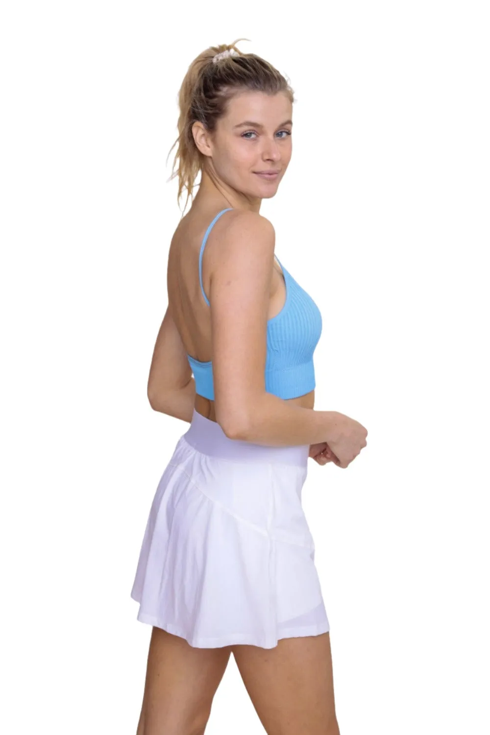 Mono B V Front Seamless Textured Tank AT-A1274