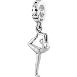 Natarajasana Dancer Yoga Pose Balance Multi-Clasp Clip On Pendant