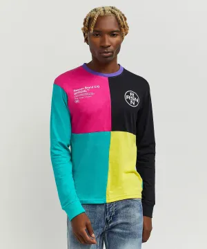 Nolan Color Block Long Sleeve Tee