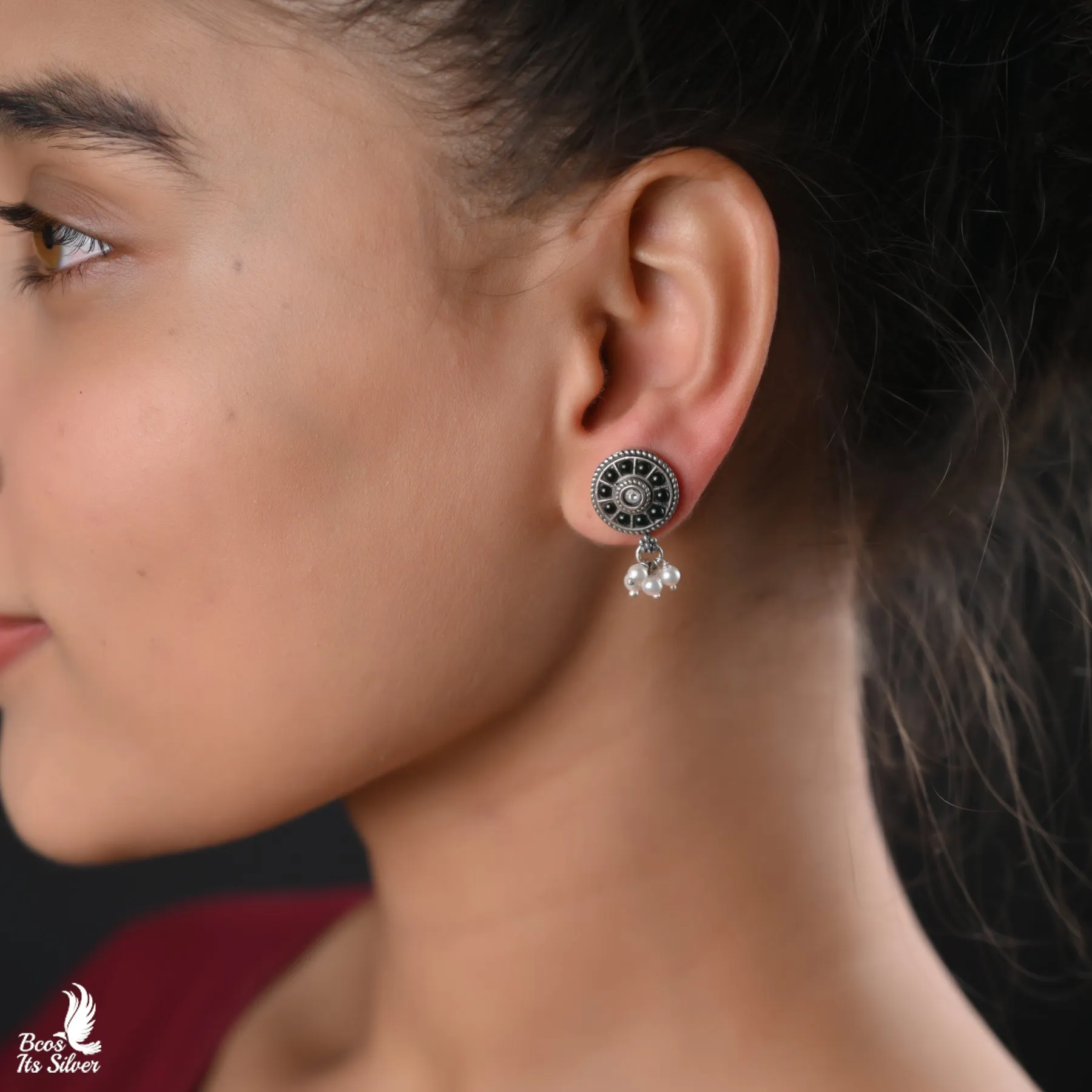 OXIDIZED EARRING AP23-4479