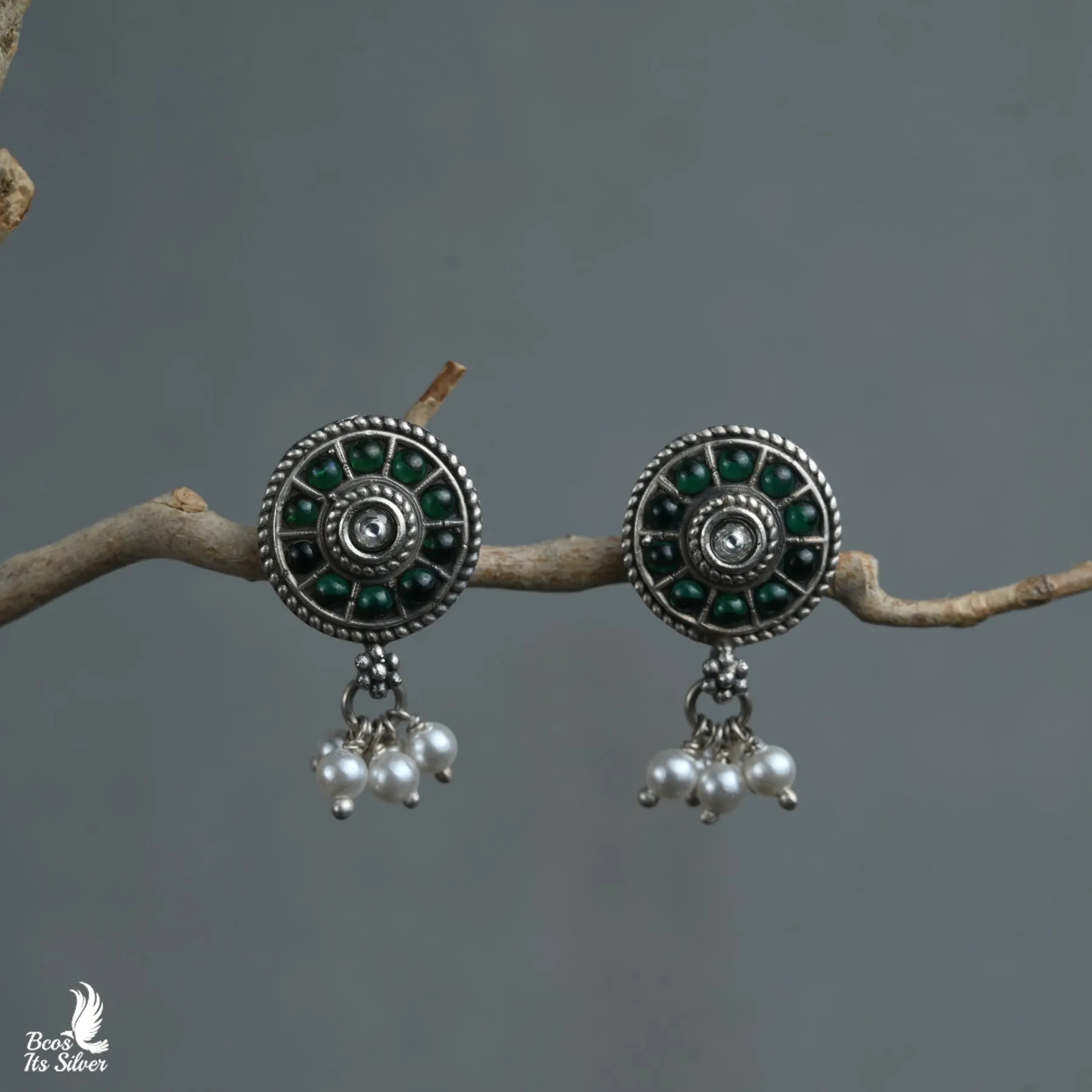 OXIDIZED EARRING AP23-4479