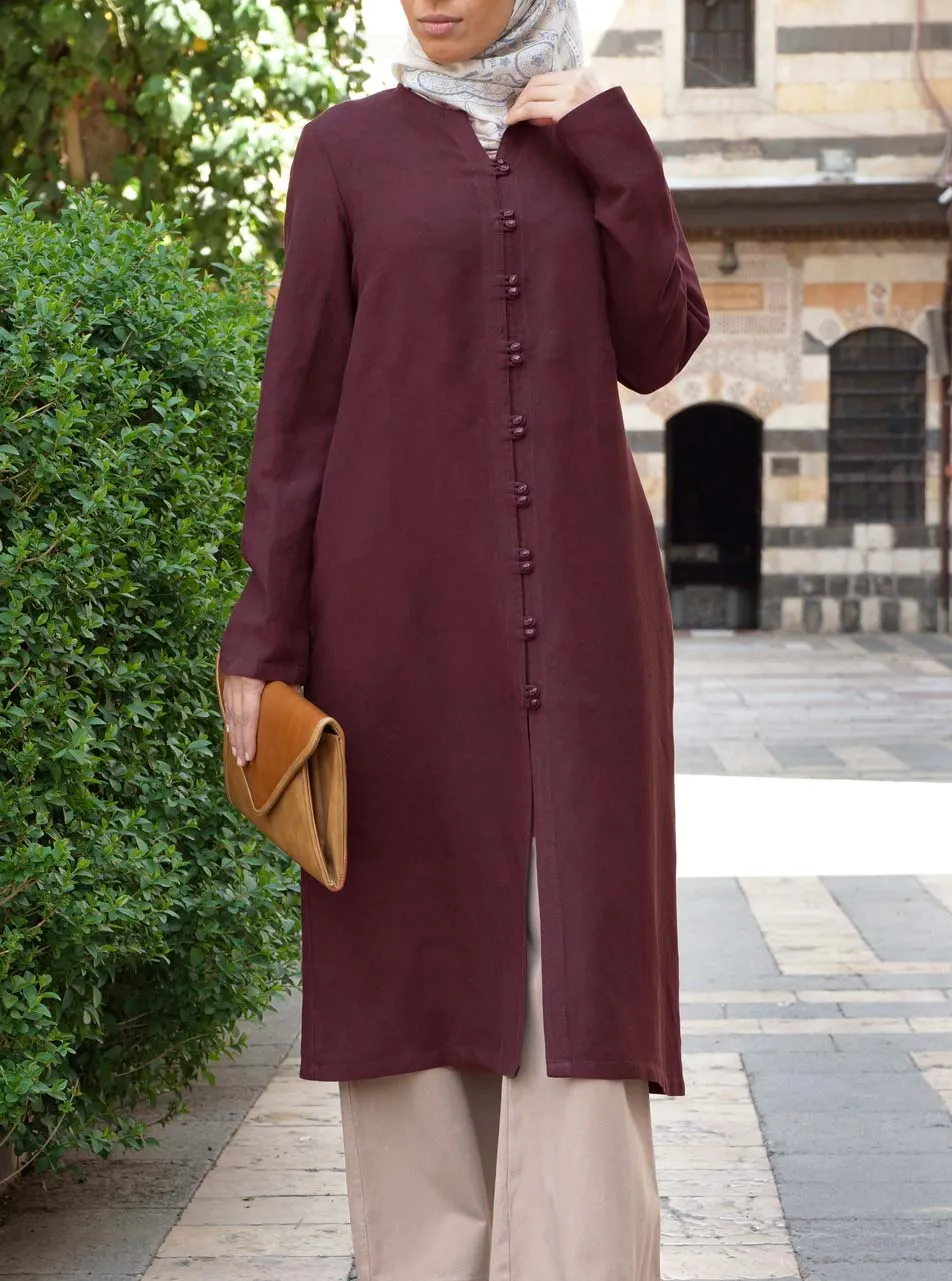 Paired Buttons Tunic