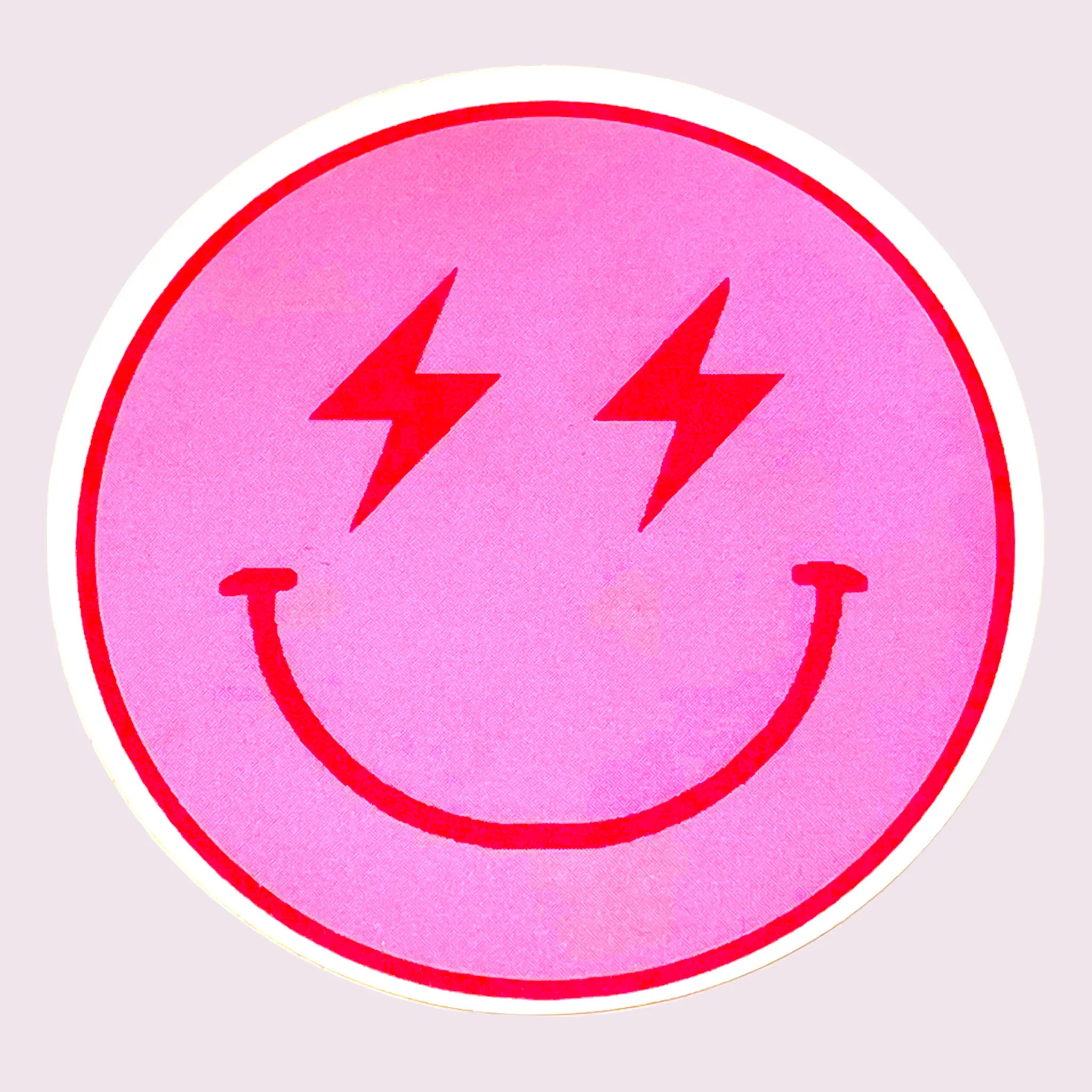 Pink Lightening Eyes Sticker