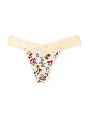 Printed DreamEase™ Original Rise Thong Flourish