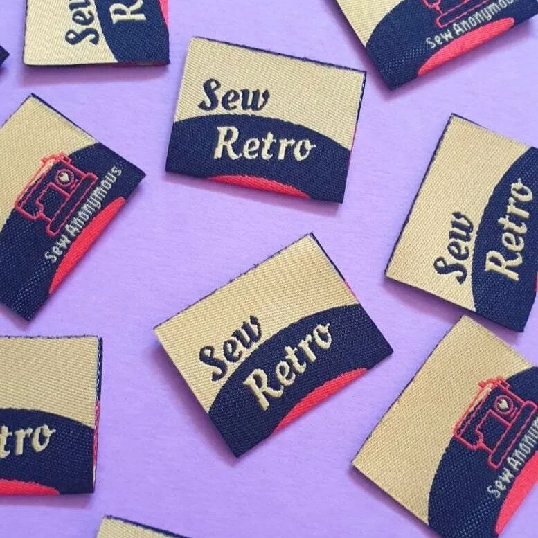 "SEW RETRO - Retro Edition" Woven Label Pack - Sew Anonymous