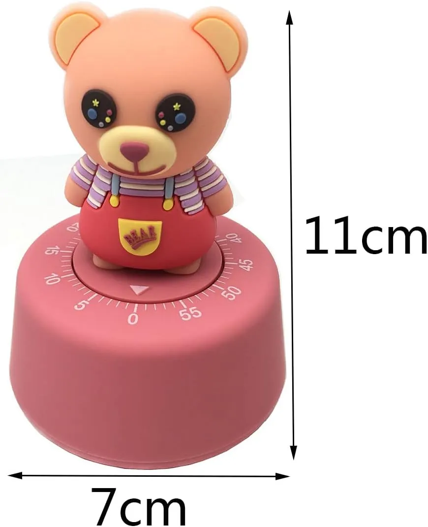 Shiny Teddy Timer Clock.