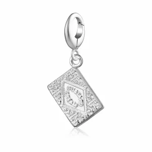 Silver Custard Cream Charm