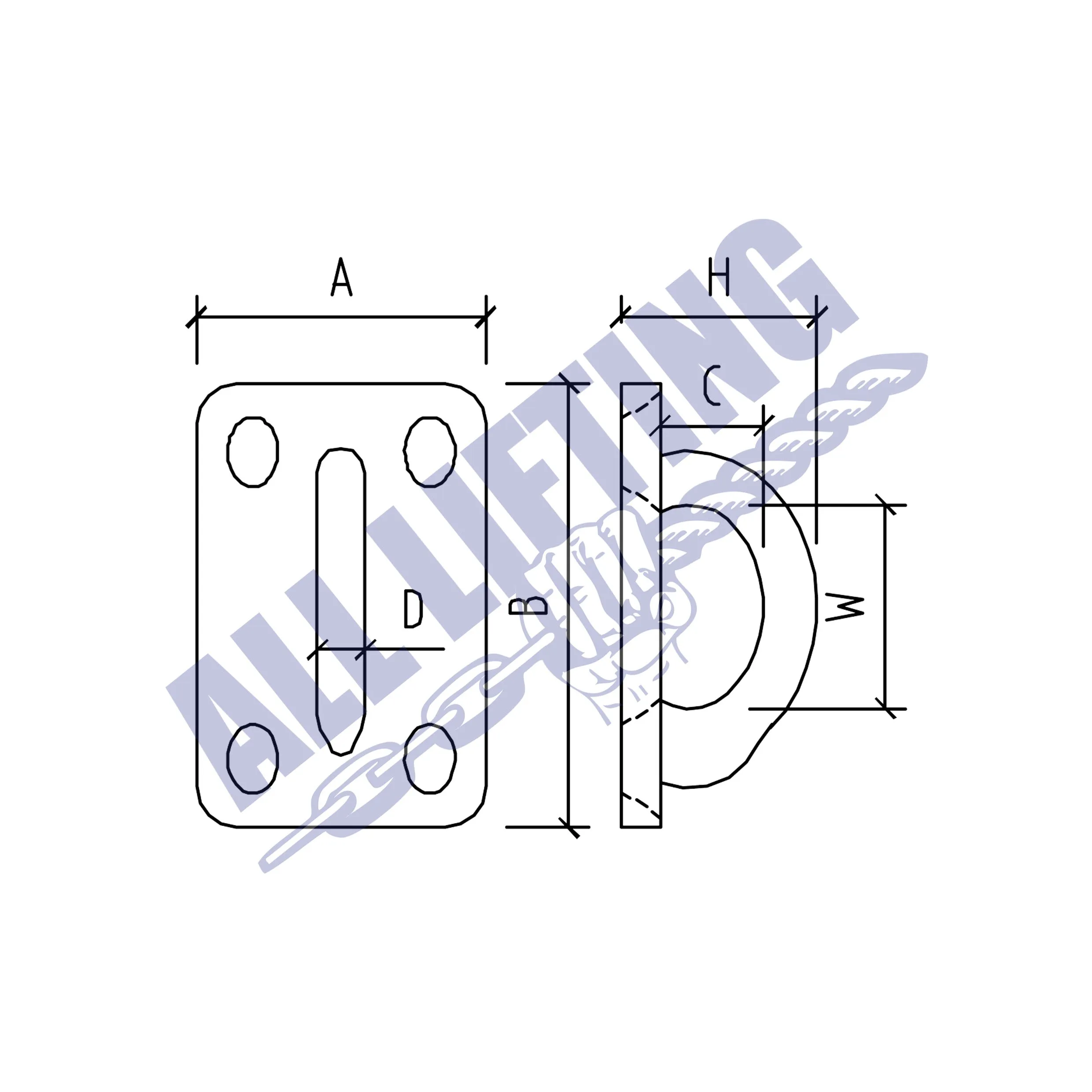 Stainless Steel Eye Plate