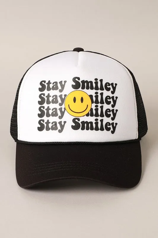 Stay Happy Foam Trucker Cap