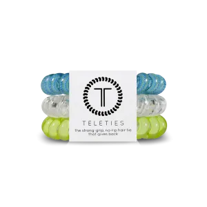 Teleties Hair Tie - Large Band Pack of 3 - Ocean Villa