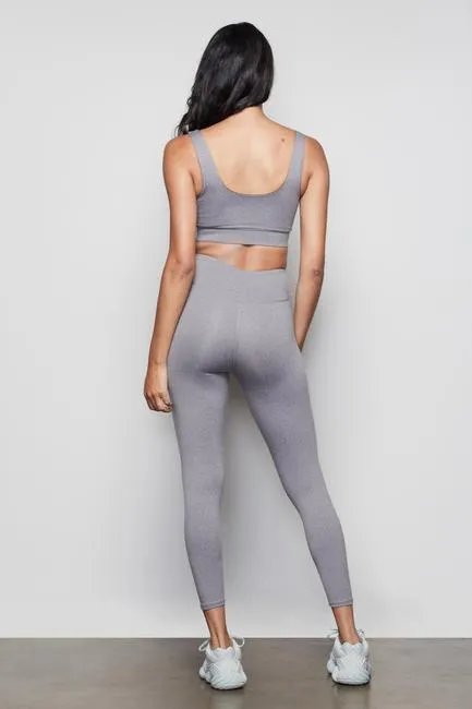 THE CUTAWAY 7/8 LEGGING | HEATHER GREY001