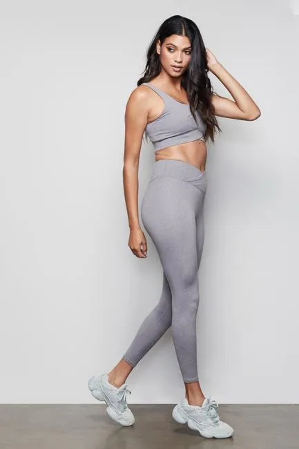 THE CUTAWAY 7/8 LEGGING | HEATHER GREY001