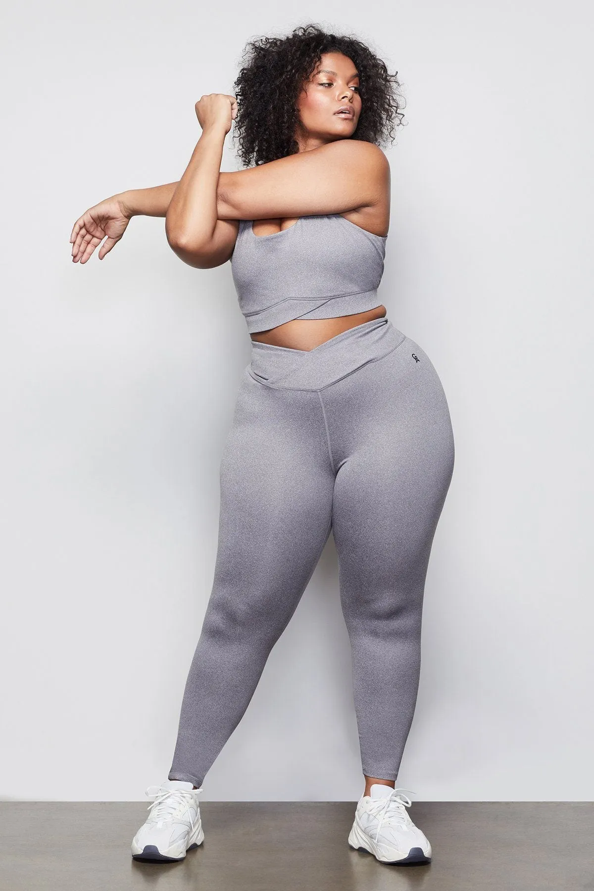 THE CUTAWAY 7/8 LEGGING | HEATHER GREY001