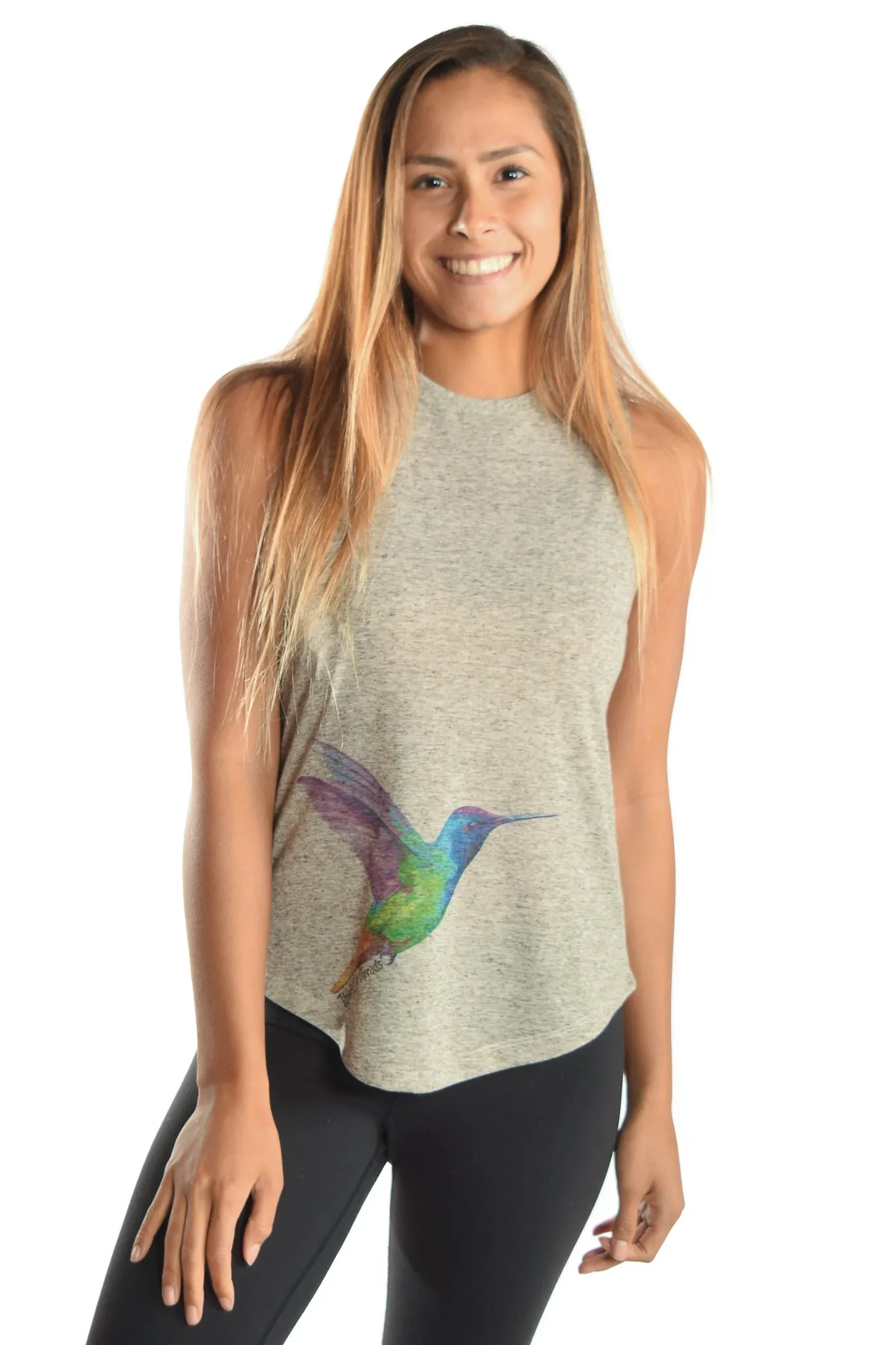 The Hummingbird  Linen Blend Boyfriend Tee