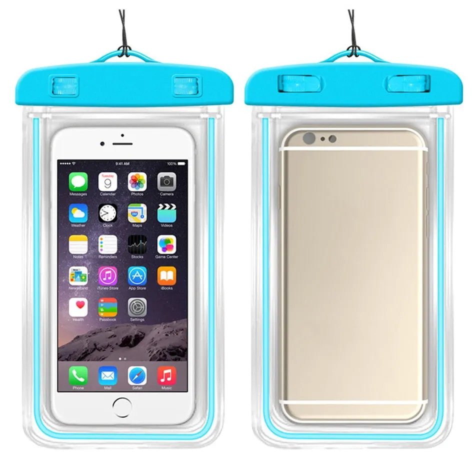 Waterproof Mobile Phone Case For iPhone 13 12 11 Xs Max Samsung S20 Clear PVC Sealed Underwater Cell Smart Phone Dry Pouch Cover