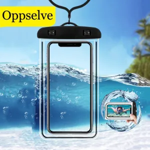 Waterproof Mobile Phone Case For iPhone 13 12 11 Xs Max Samsung S20 Clear PVC Sealed Underwater Cell Smart Phone Dry Pouch Cover