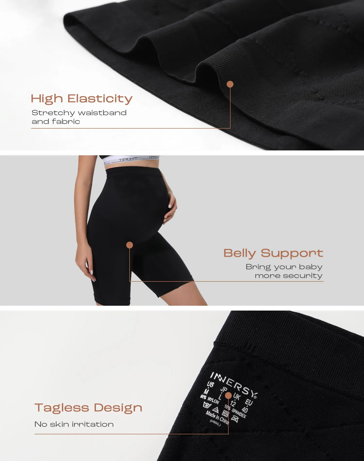 Women's Maternity Shorts Pregnancy Biker Shorts for Under Dresses（Copy）