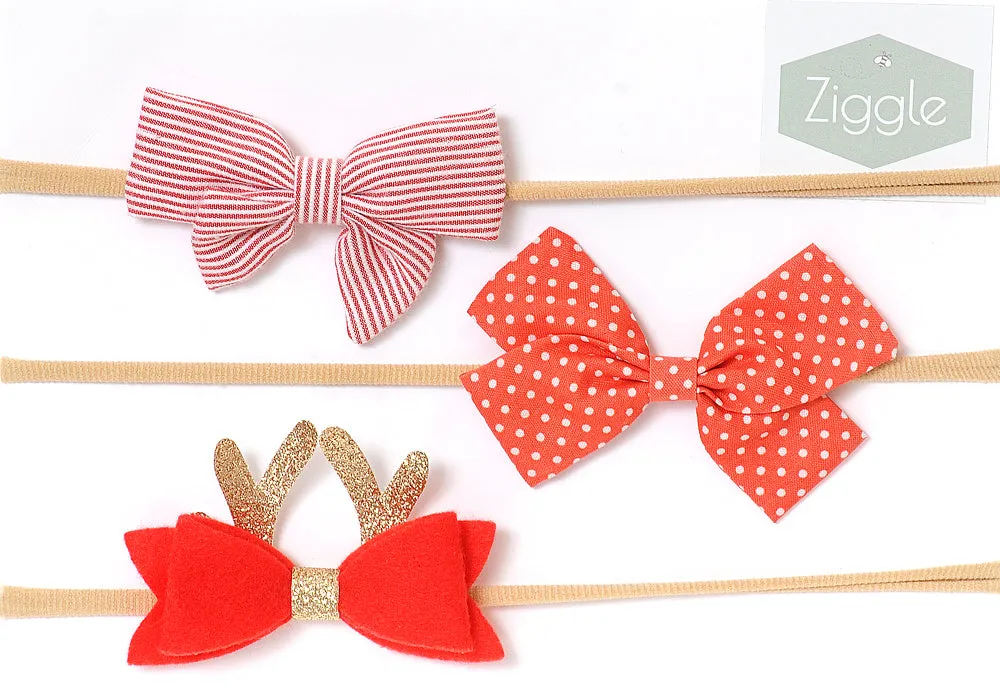 Ziggle Hairbow Festive set